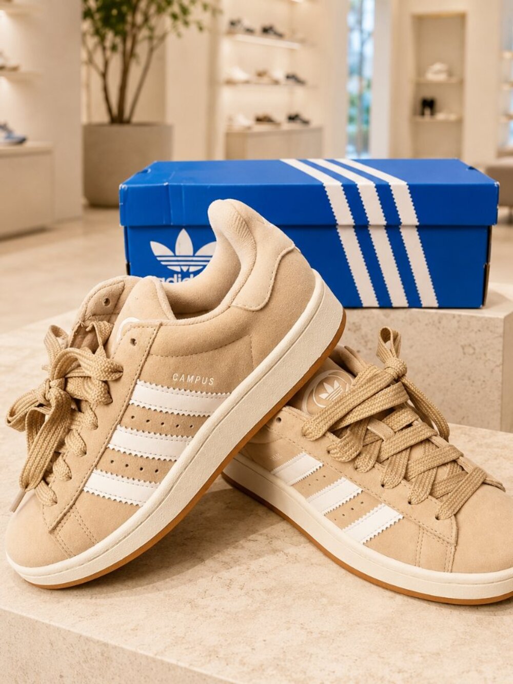 Adidas Campus 00s Wonder Beige Sneakers Women’s 7.5 Youth 6 NWT